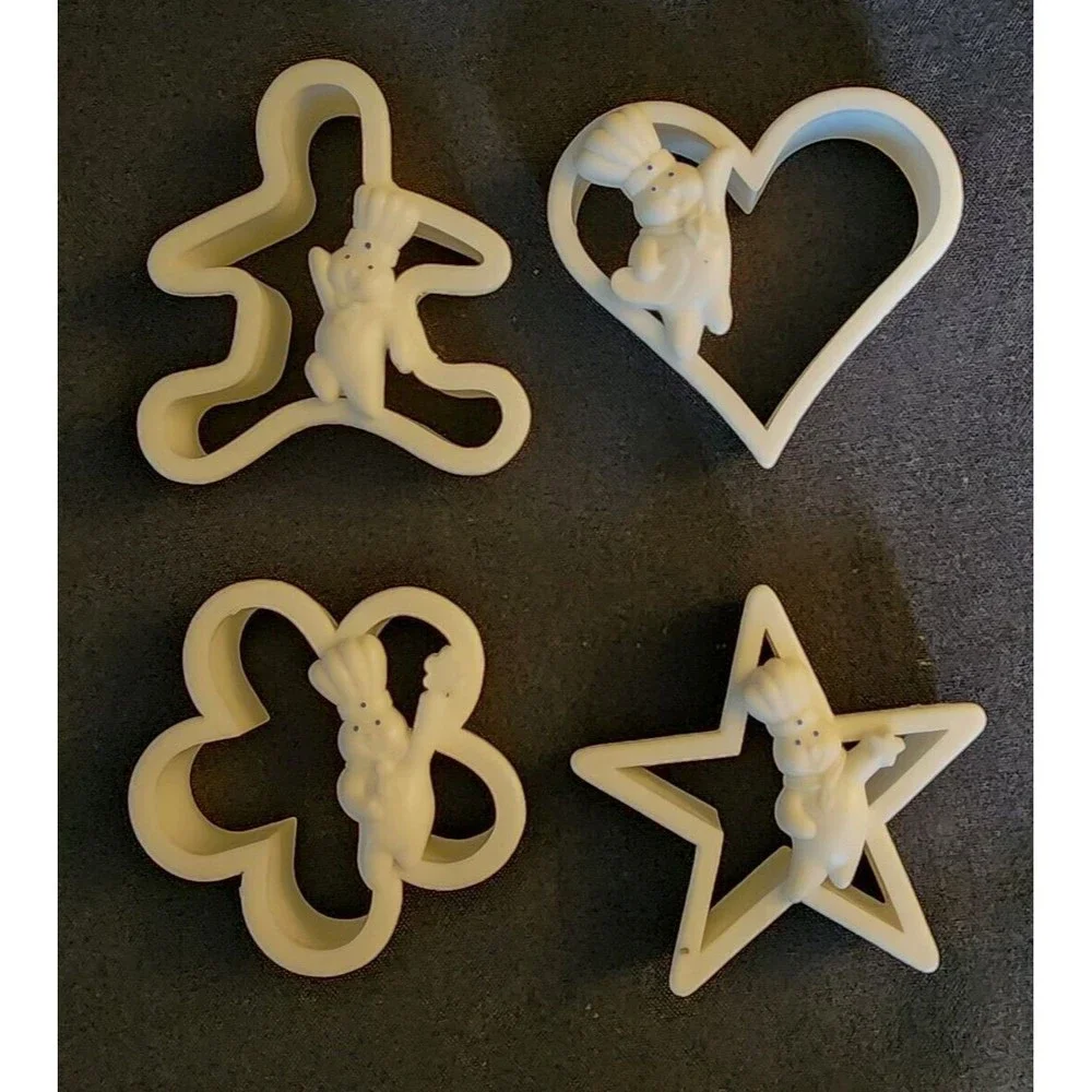Vintage Set of 4 Pillsbury Dough Boy Cookie Cutters